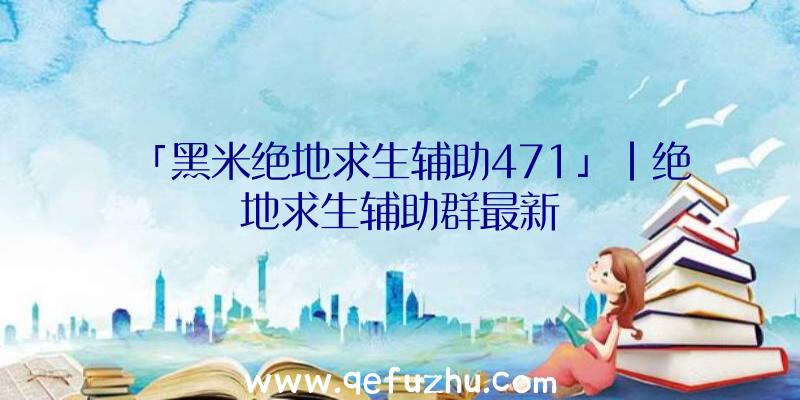 「黑米绝地求生辅助471」|绝地求生辅助群最新